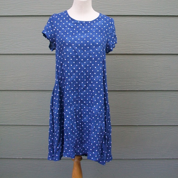 nina leonard polka dot dress